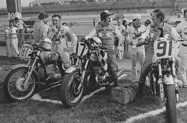 AMA Production podium at Pocono 1973