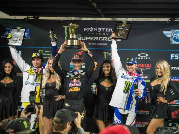 Anaheim 1 Supercross podium 2018