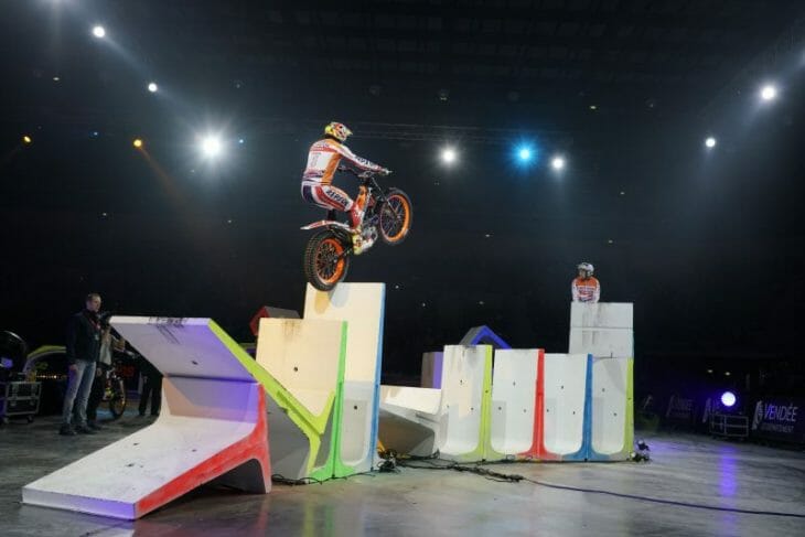 Toni Bou before the magic of the X-Trial of Toulouse