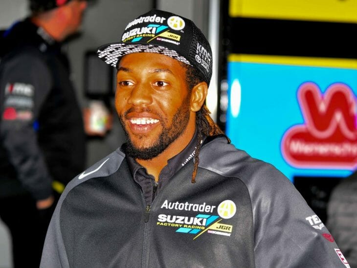 Malcolm Stewart will have at least one more race as a member of the AutoTrader/Yoshimura/Factory Suzuki Team