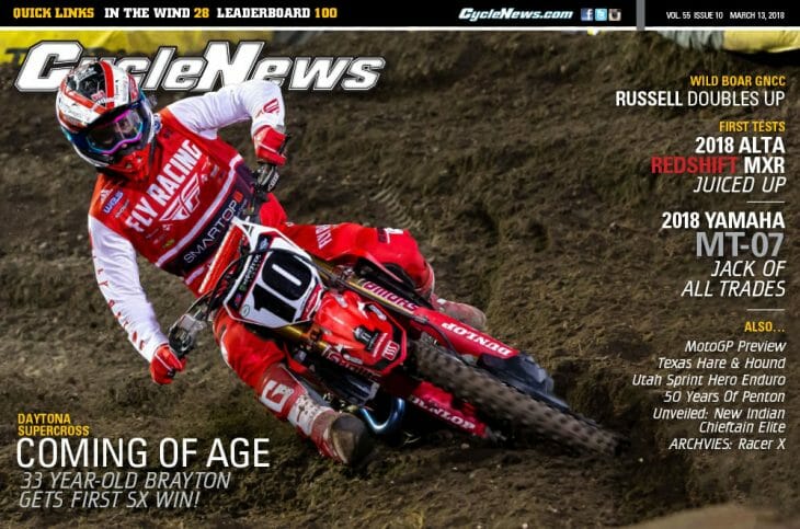 Cycle News Magazine #10: Daytona Supercross, Alta Redshift MXR & Yamaha MT-07 First Tests...