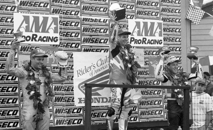 Mid-Ohio Superbike podium 1996