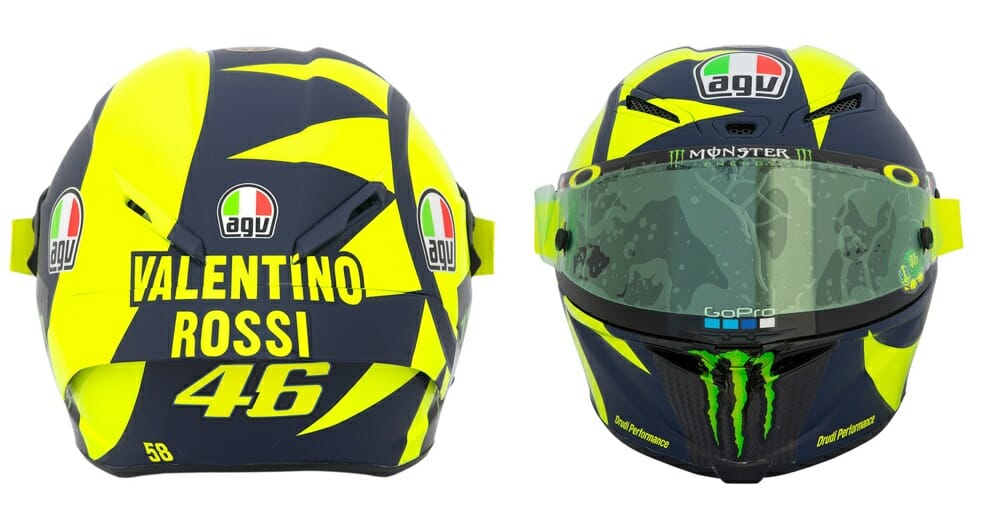 Valentino rossi shop helmet design