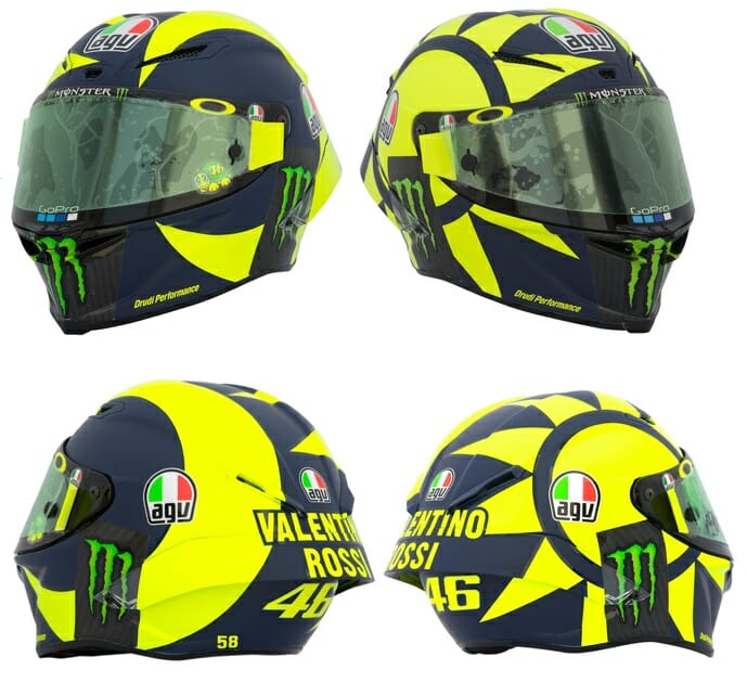 AGV and Valentino Rossi Bring Soleluna Design Pista GP R Helmet - Cycle News
