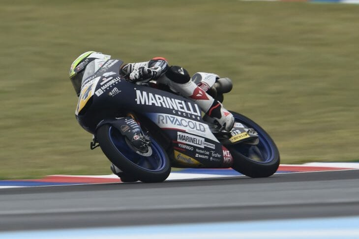 Toni Arbolino was a first-time pole winner in Moto3 qualifying in Argentina.
