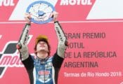 Argentine Moto3 winning Marco Bezzecchi.