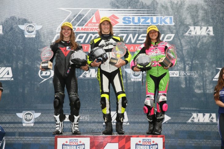 Sunday Junior Cup podium Road Atlanta 2018