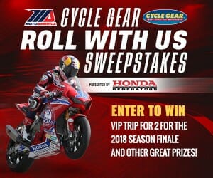MotoAmerica Cycle Gear Roll With Us Sweepstakes