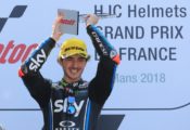 Bagnaia Moto2 winner Le Mans 2018