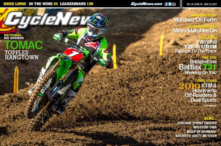 Cycle News Magazine #20: Hangtown Classic MX, Sacramento Mile, YZF-R1 Test...