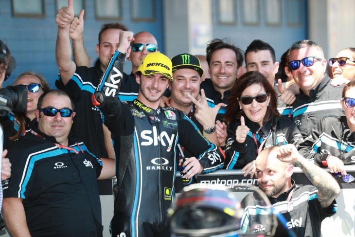 Francesco Bagnaia won the 2018 French Moto2 pole