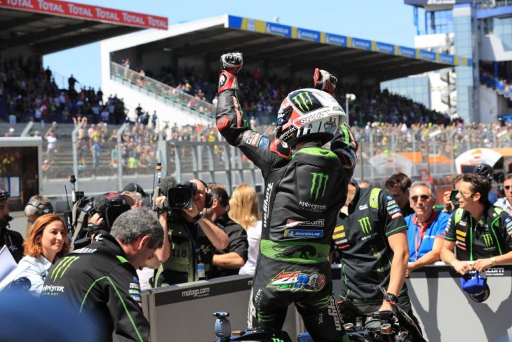Johann Zarco won the pole for the French MotoGP at Le Mans