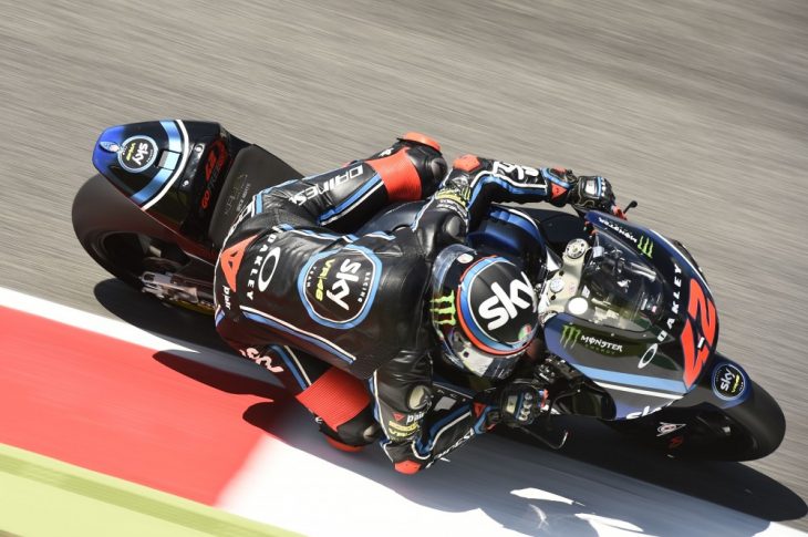 Bagnaia on Friday pole in Moto2 at Catalunya.