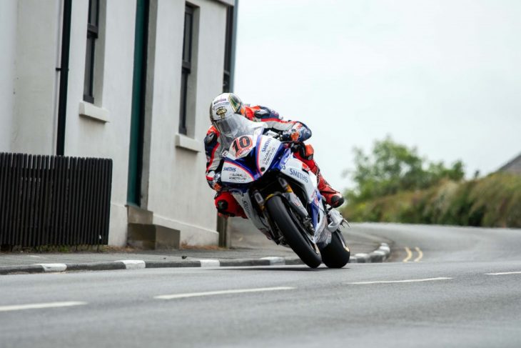 Peter Hickman during the 2018 Isle of Man Senior TT