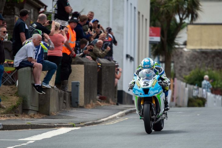 Dean Harrison during the 2018 Isle of Man TT Senior race