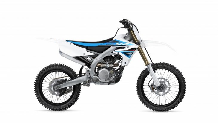 The YZ250F comes in white, as well