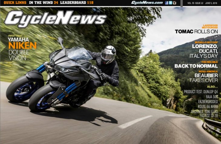Cycle News Magazine #22: Yamaha Niken Test, Mugello MotoGP...