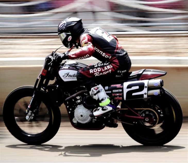 Kenny Coolbeth on the Indian FTR750