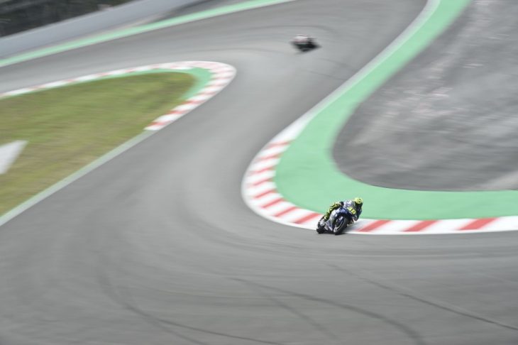 New surface for the Catalunya GP track.
