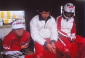 Kenny Roberts, Eddie Lawson and Wayne Rainey in 1984