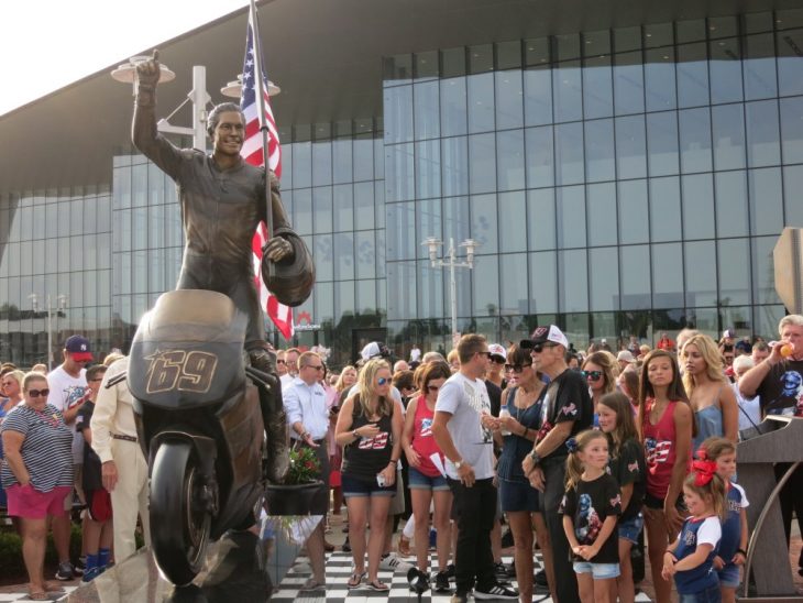 Nicky Hayden Statue unveiled
