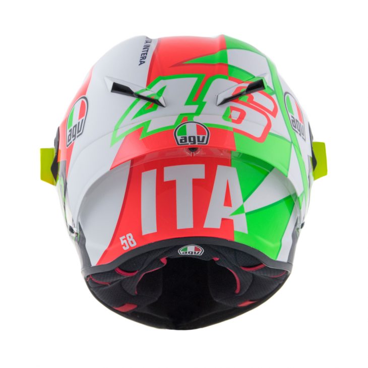 Valentino Rossi's Mugello Tricolore AGV Helmet