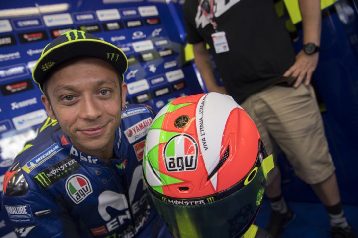 Valentino Rossi's Mugello Tricolore AGV Helmet