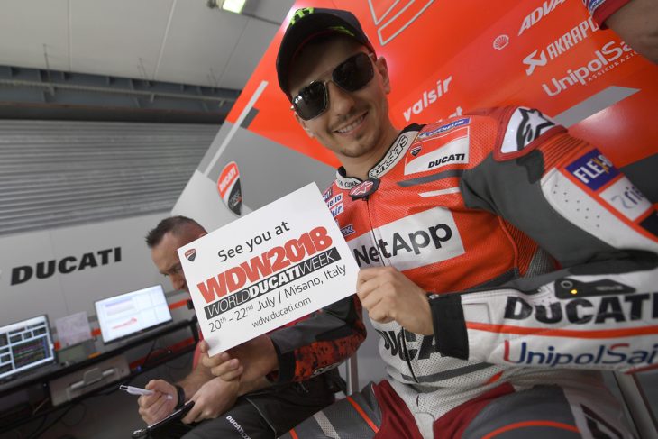 Ducati Riders to Attend World Ducati Week 2018