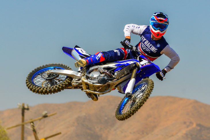 The 2019 Yamaha YZ250F is slightly heavier than before but it's not an issue on the track.