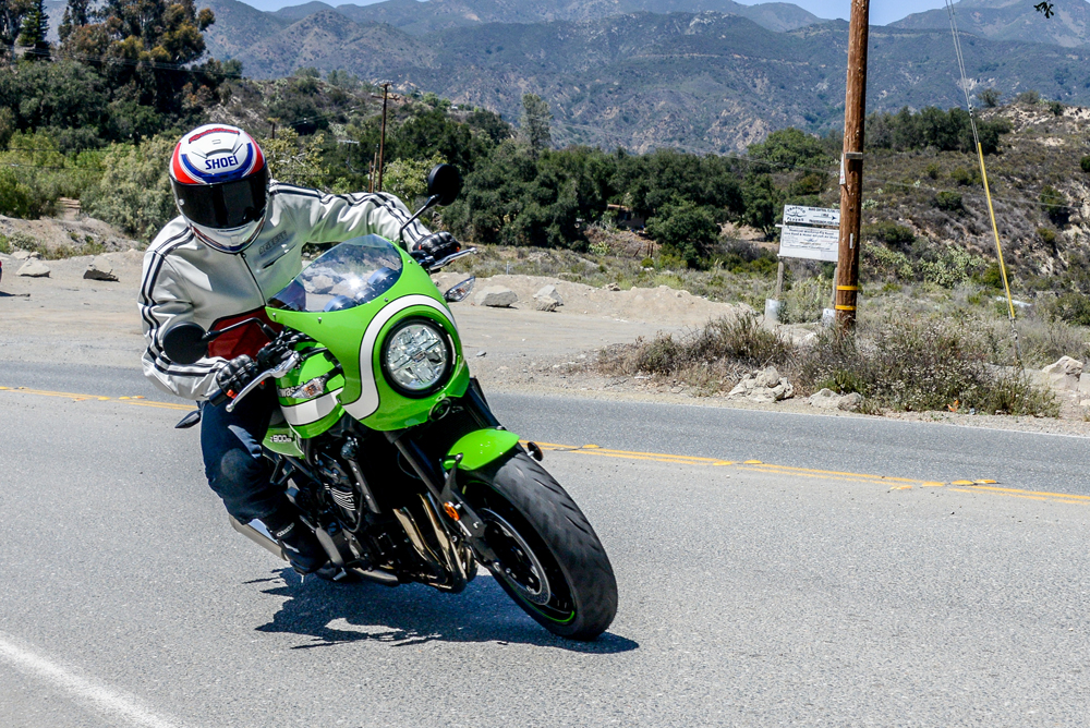 The ride position angles the rider just slightly forward from center, putting them in the ideal position to attack corners.