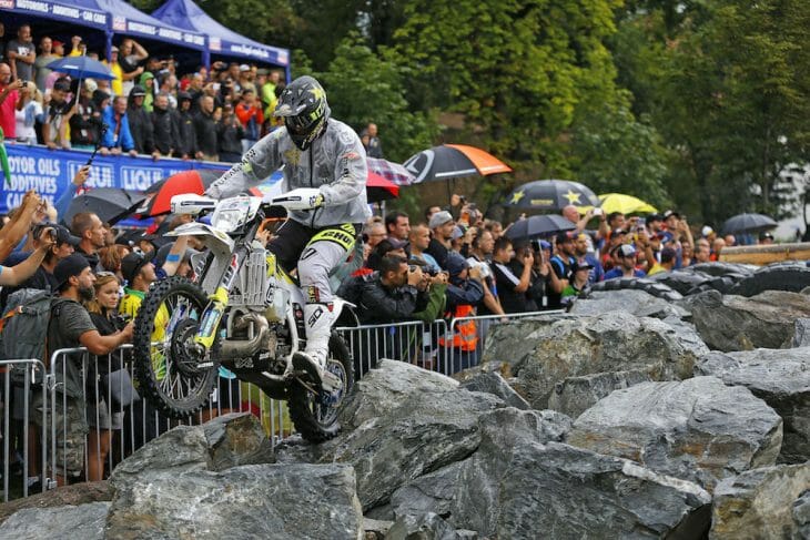 Billy Bolt during the 2018 Red Bull Romaniacs prologue.