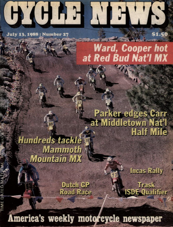 Cycle News Archives, Issue 27, 1988