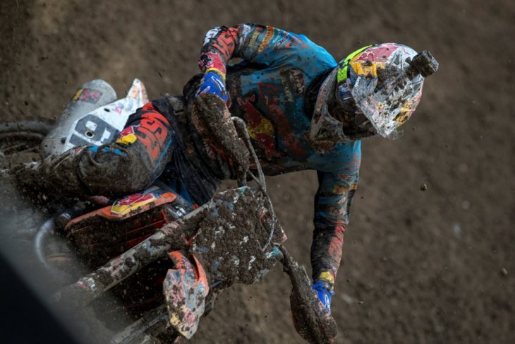 Jorge Prado took the overall win in the MX2 class at Loket. Photo: Ray Archer/KTM Images