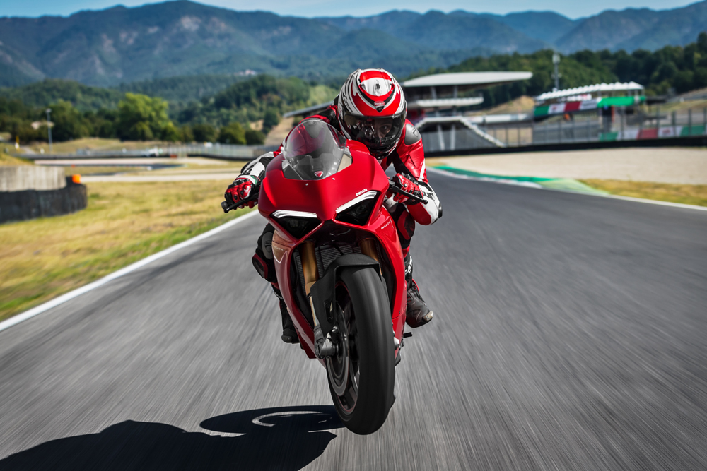 Twelve Ducati riders of all times will duel each other on the track of the Misano World Circuit riding the Panigale V4 S.