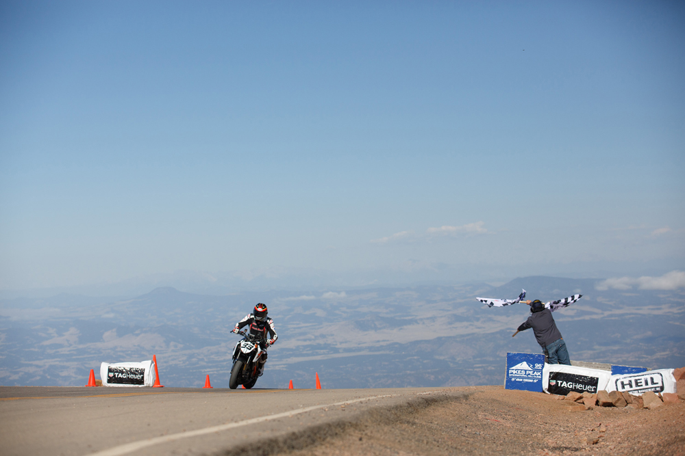Over the line, and under a second off finally taking an overall win. That one stung.