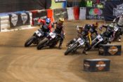 Mees (No. 9 Indian Motorcycle Rogers Racing SDI Scout FTR750) was nearly perfect on the short track built inside US Bank Stadium.