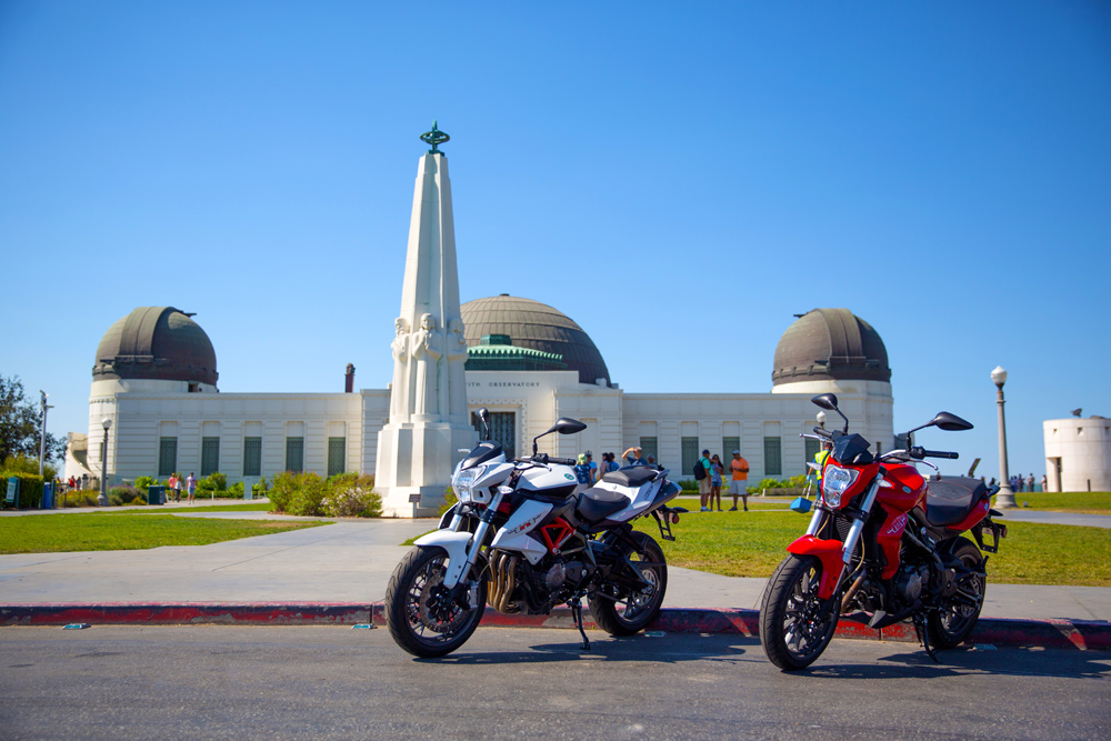 The Benelli TNT 600 (left) and the 300 (right) represent excellent value for money naked biking.