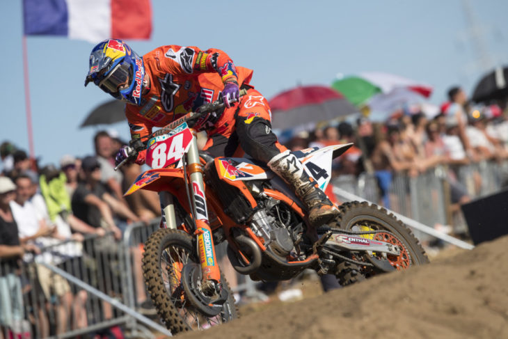Jeffrey Herlings went 1-1 at Lommel.