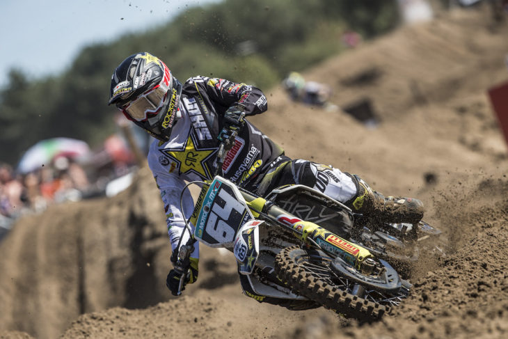 Thomas Covington was second overall in the MX2 class at Lommel.