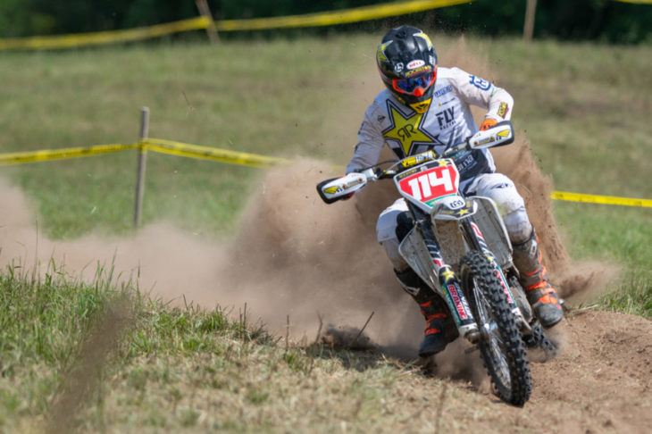 Josh Strang en route to the overall win at the Wade Farms Sprint Enduro in Indiana.