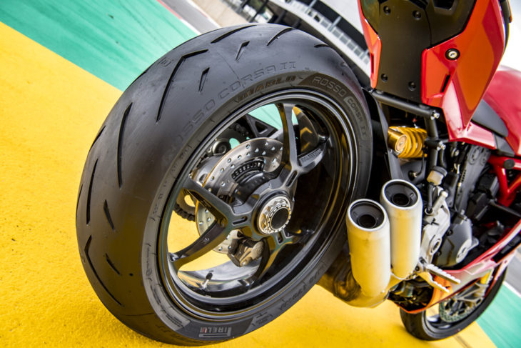 The new Rosso Corsa II aims to be the tire you take to the track as well as the canyon. For a trackday tire, it stood up to almost anything Michael could throw at it. PHOTOGRAPHY BY ANDREA WILSON
