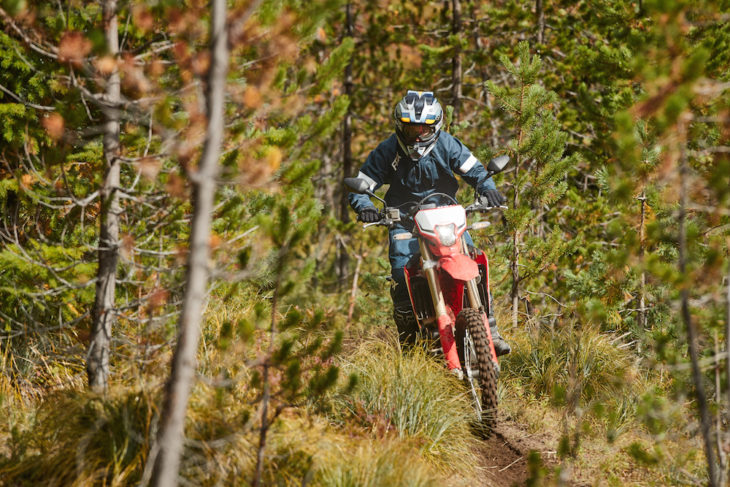 A little less Baja, a little more woods, but the CRF450L makes you feel as talented as Johnny Campbell.