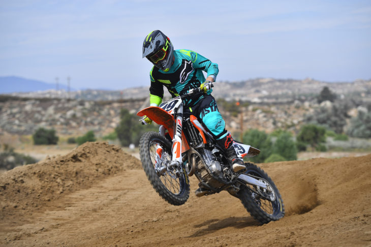 The 450 SX-F makes tons of useable power.