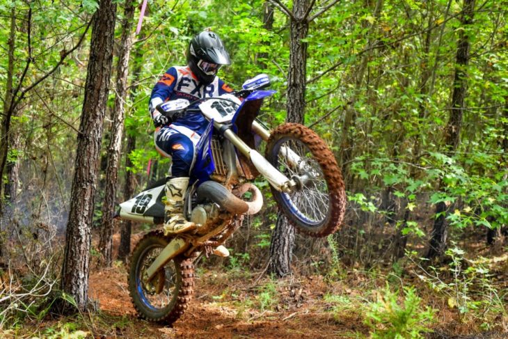 The YZ250X is light and agile.