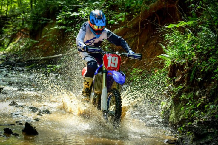 The 2019 Yamaha YZ450FX in action.