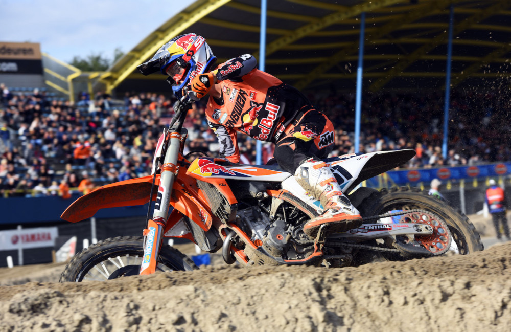 Jorge Prado wins both motos and stakes a claim for the MX2 title.