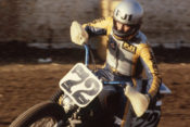 Mike Kidd on Yamaha’s XV750.