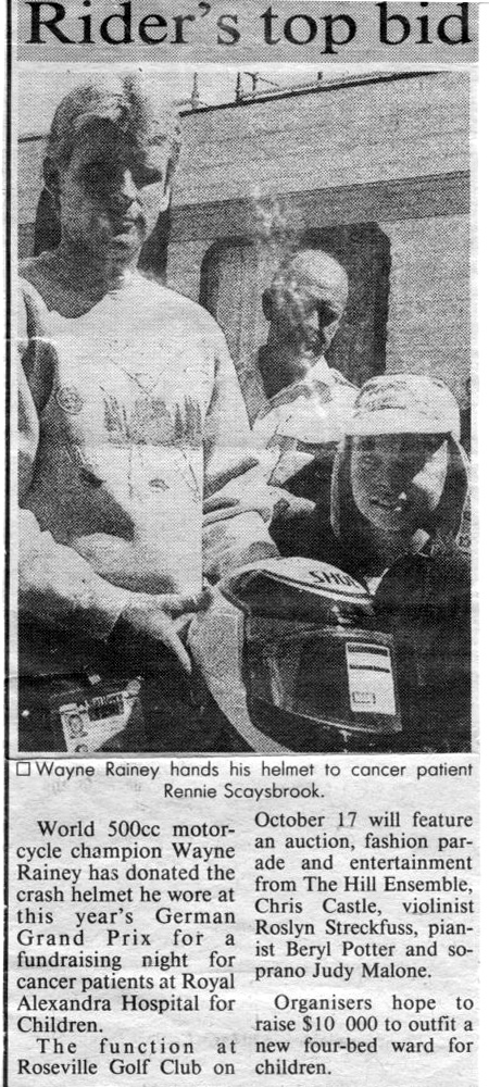 Sydney Morning Herald - Wayne Rainey and Rennie Scaysbrook