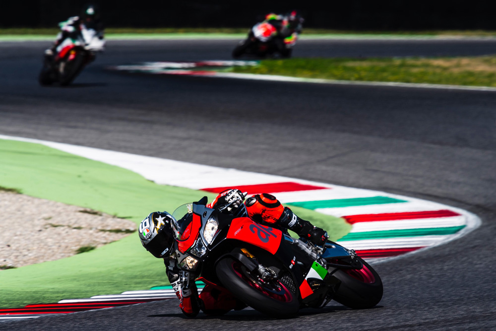 Max Biaggi and Loris Capirossi at Aprilia Racers Days