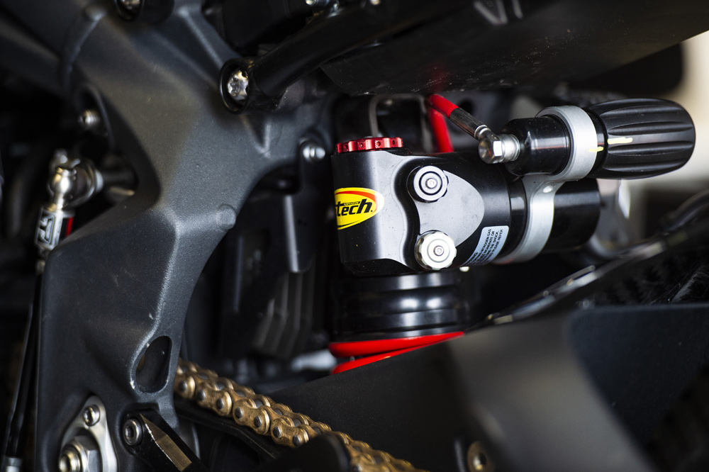 More K-Tech goodness with their specially developed shock.
